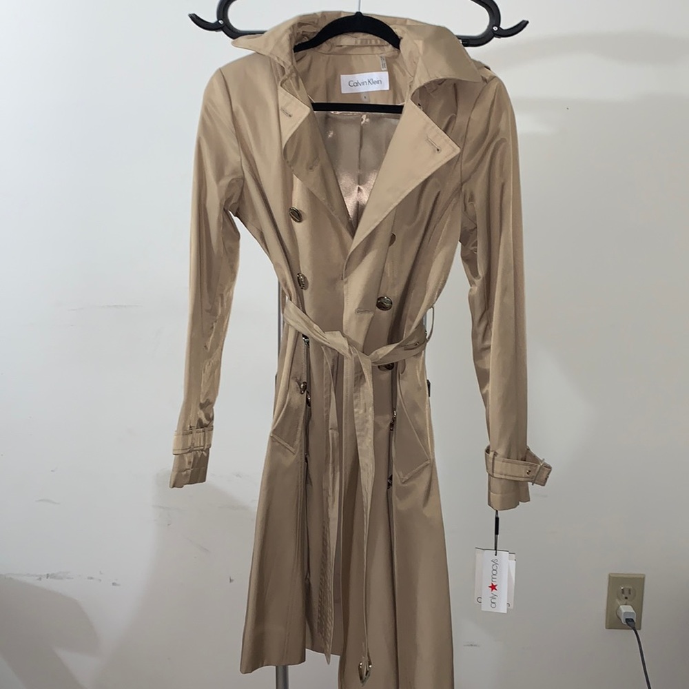 Calvin Klein Hooded Trench Coat